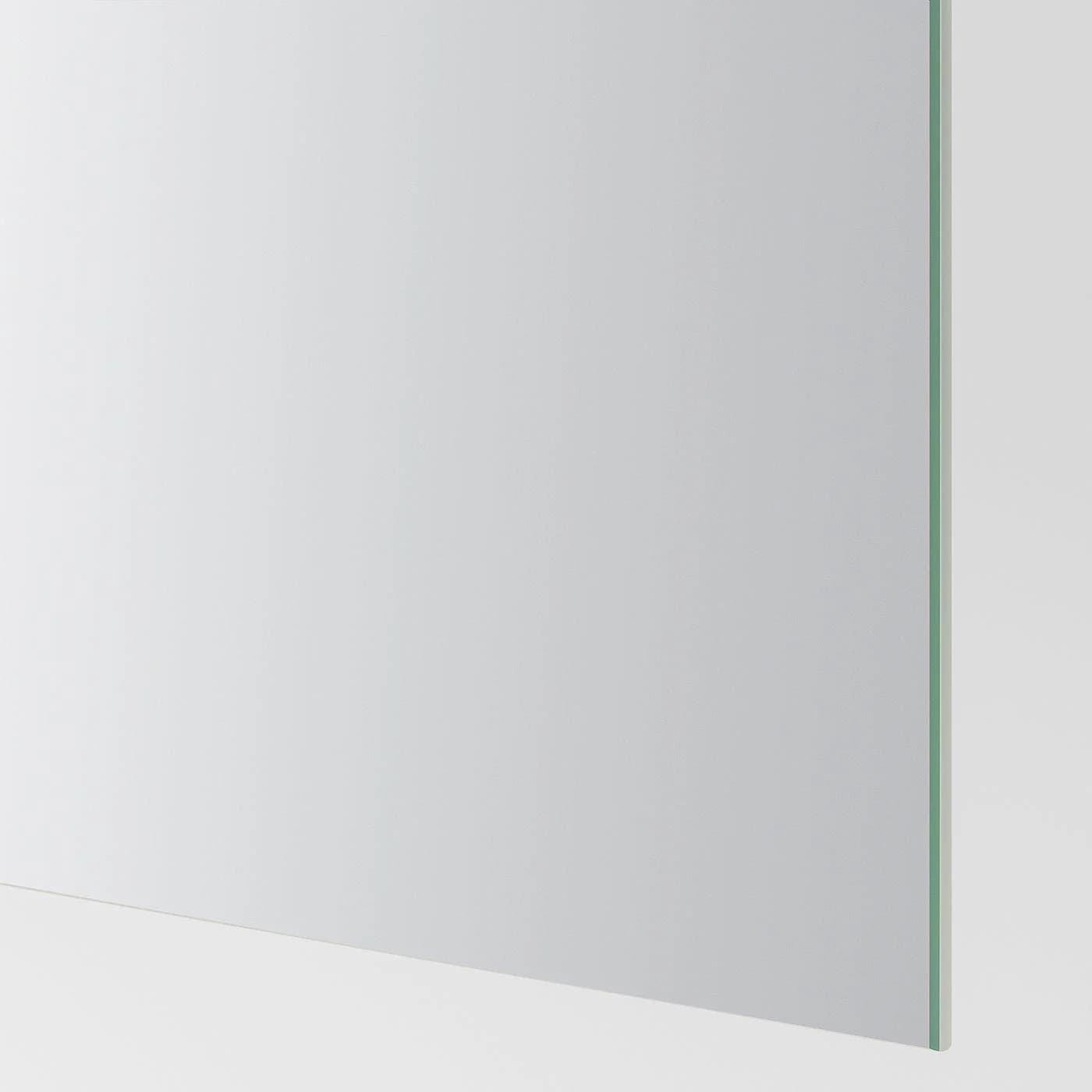 IKEA AULI / MEHAMN Schiebetürpaar Schwarz Spiegelglas Nussbaum