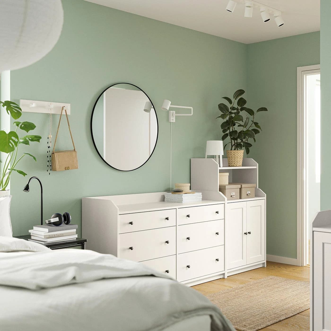 IKEA HAUGA Aufbewahrungskombi Weiß