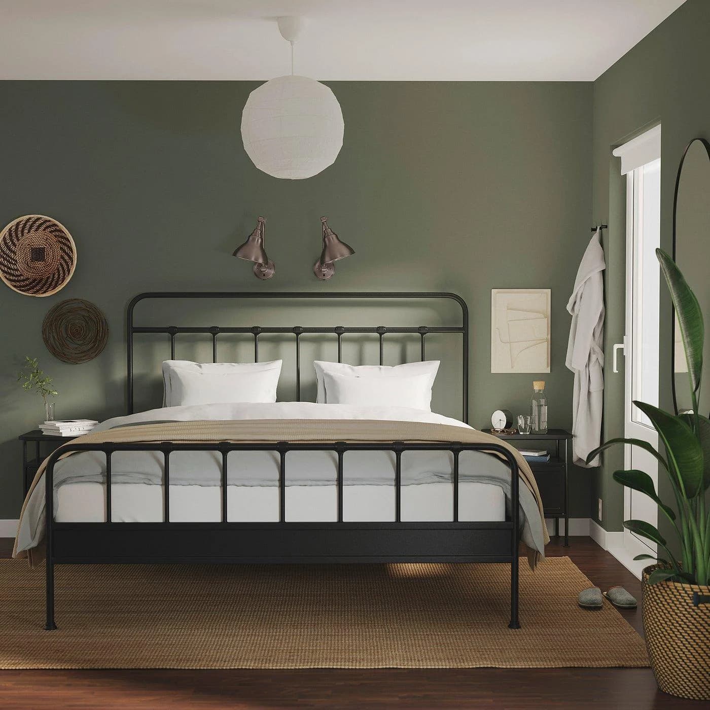 IKEA STJÄRNÖ / GRÅFJÄLLET Schlafzimmermöbel 3er-Set Dunkelgrau