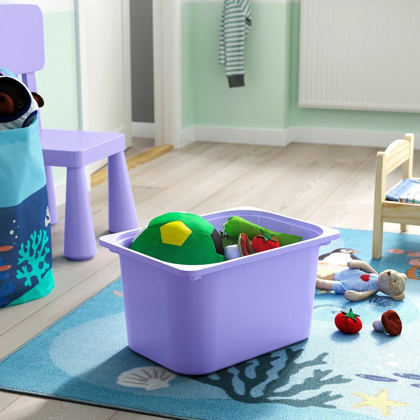 IKEA TROFAST Box Lila Kunststoff Aufbewahrungsbox