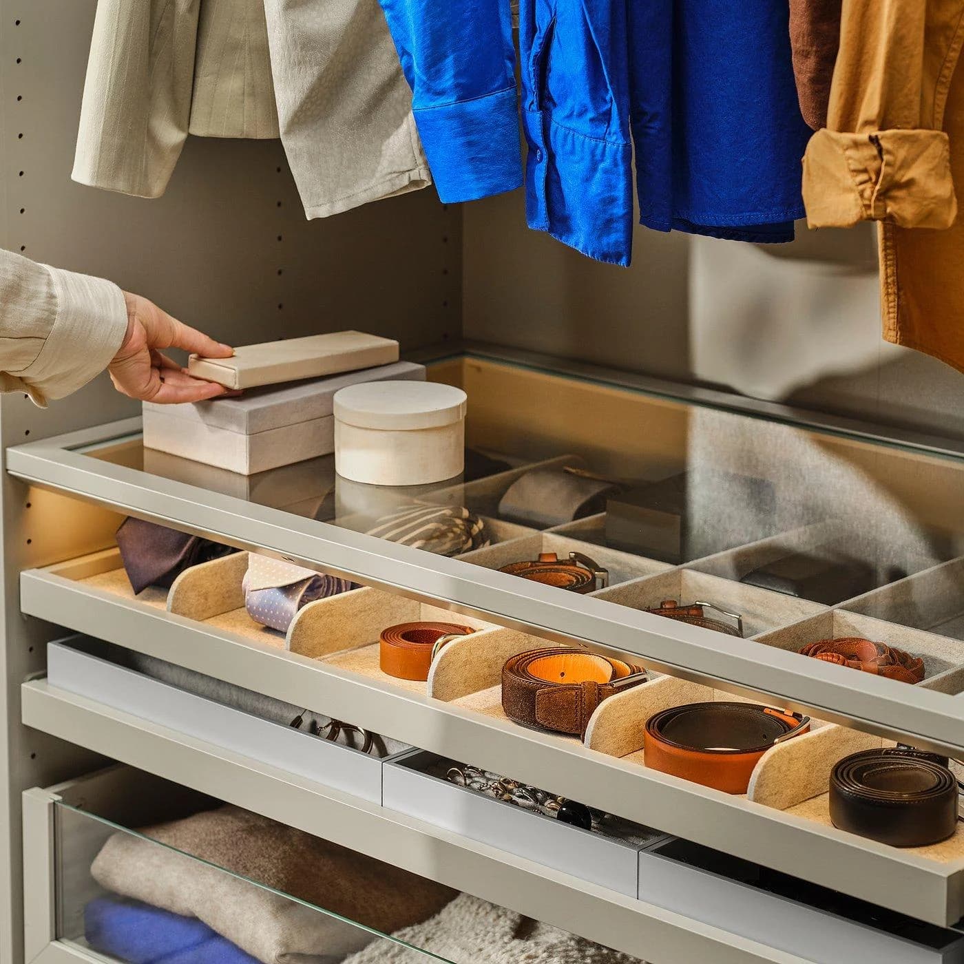IKEA KOMPLEMENT Glaseinlegeboden für PAX Kleiderschrank