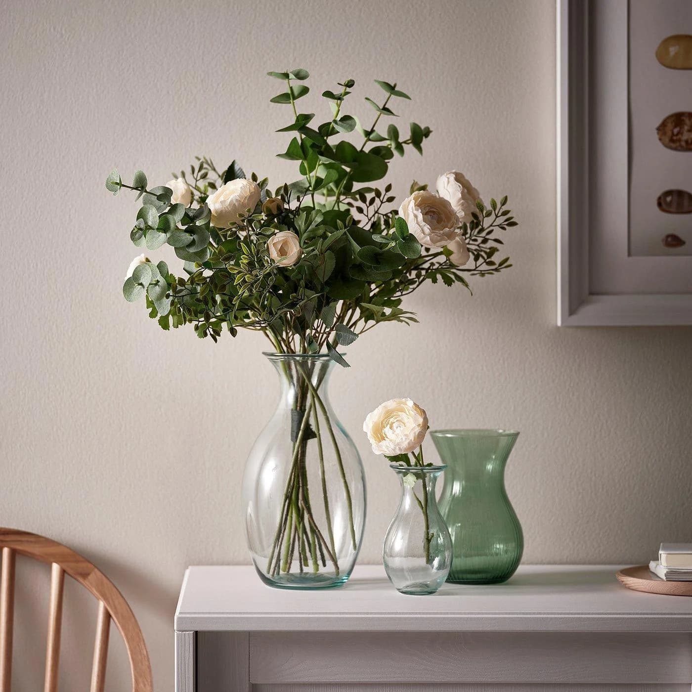 IKEA BERGKÖRSBÄR Vase Grün Glas