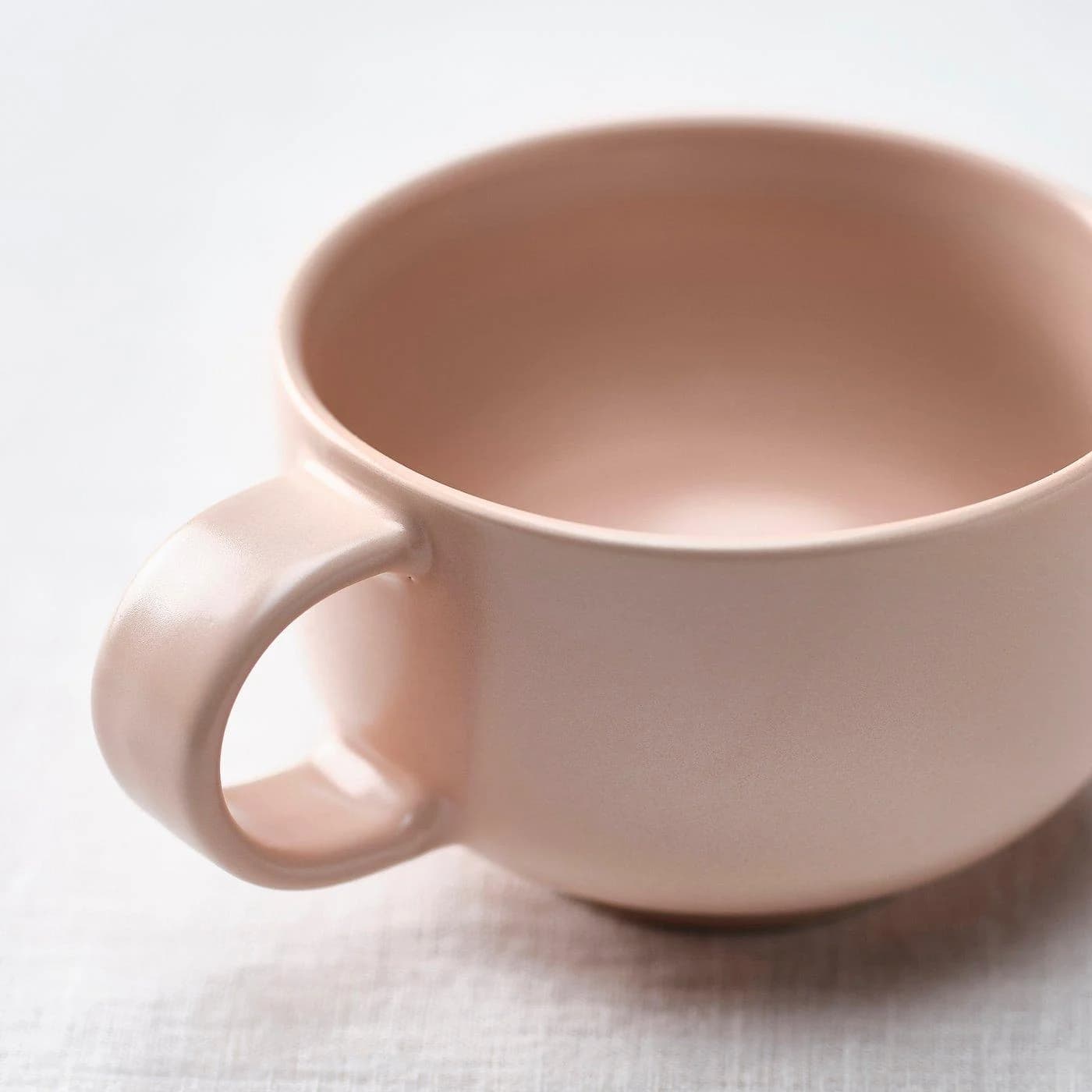 IKEA BLOMVECKLARE Becher Rosa Steinzeug