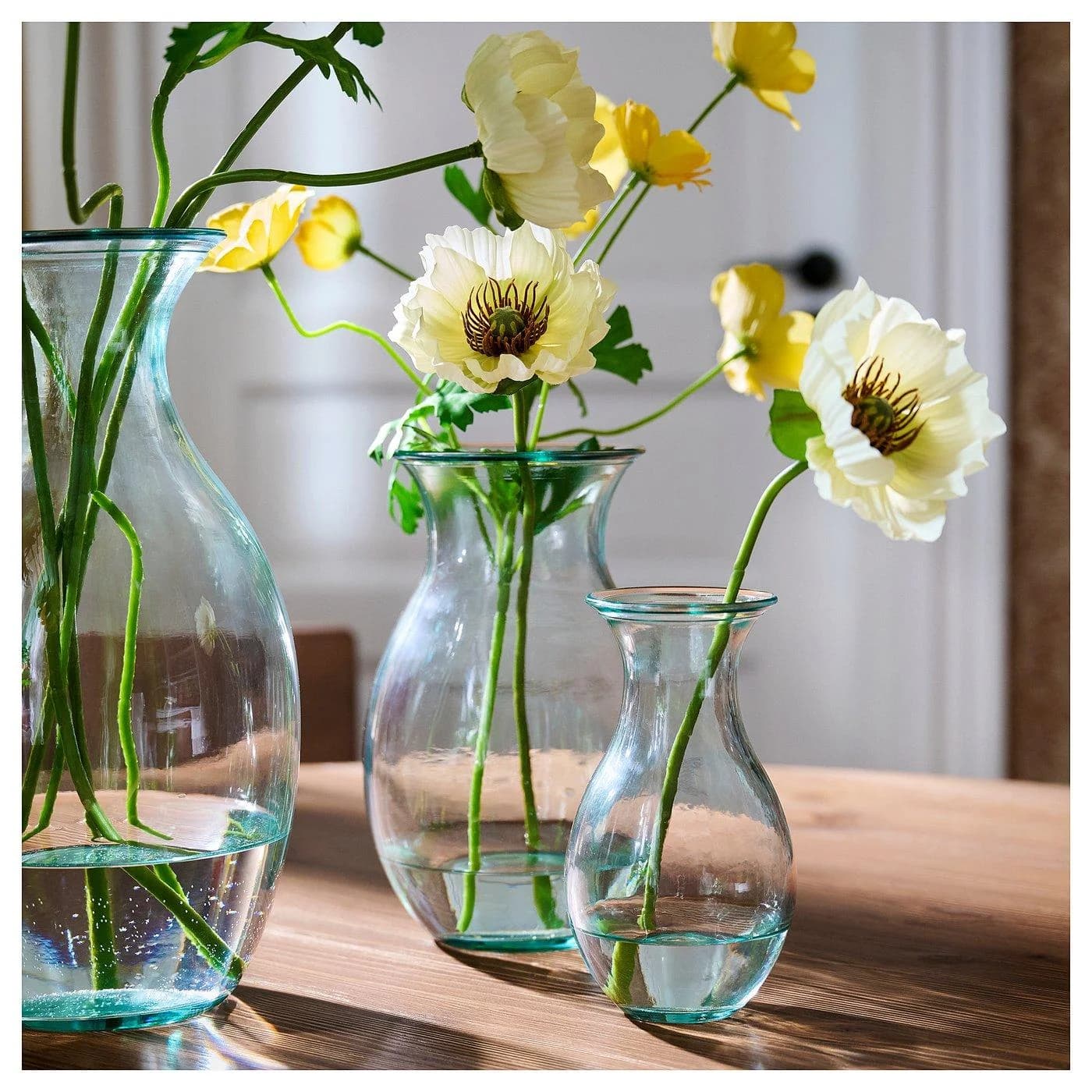 IKEA BERGKÖRSBÄR Vase Glas Grün