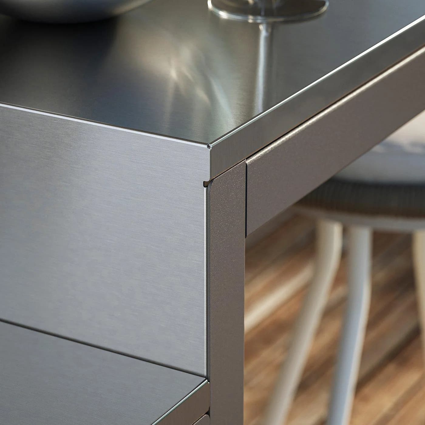 IKEA BÅTSKÄR Bartisch Dunkelgrau mit Stauraum