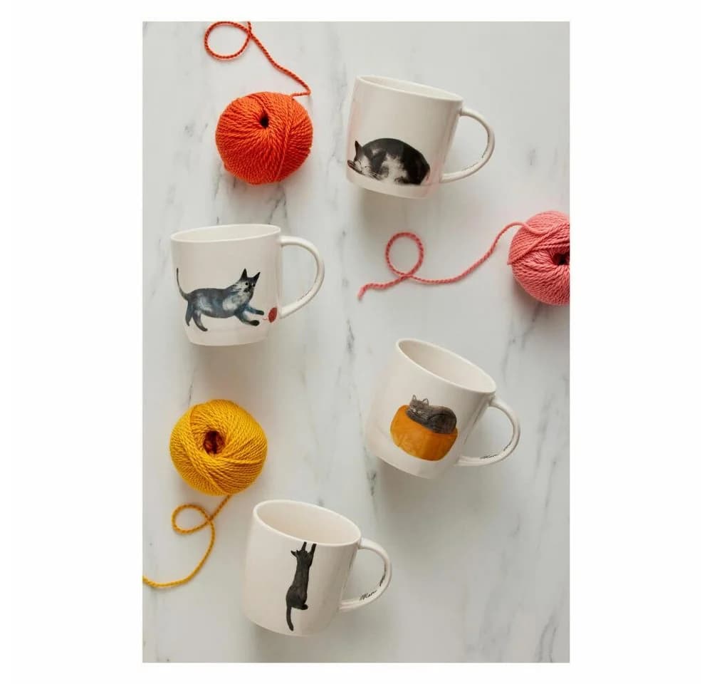 Maxwell & Williams Becher Feline Friends Katze 400 ml Porzellan