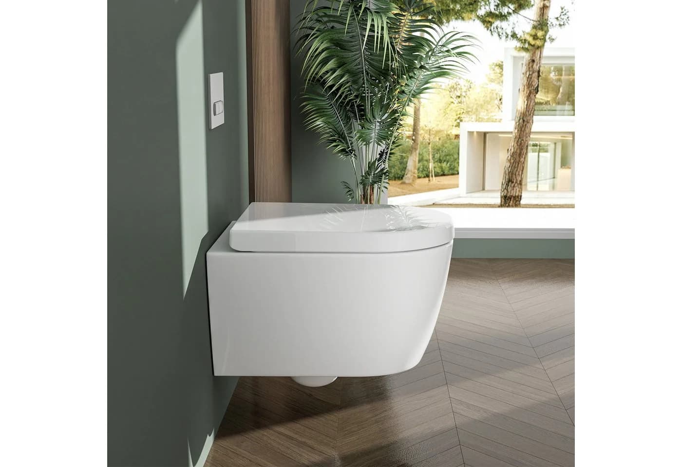 Rainsworth WC-Sitz Kinder Nano-Glasur Ein-Knopf-Schnellverschluss