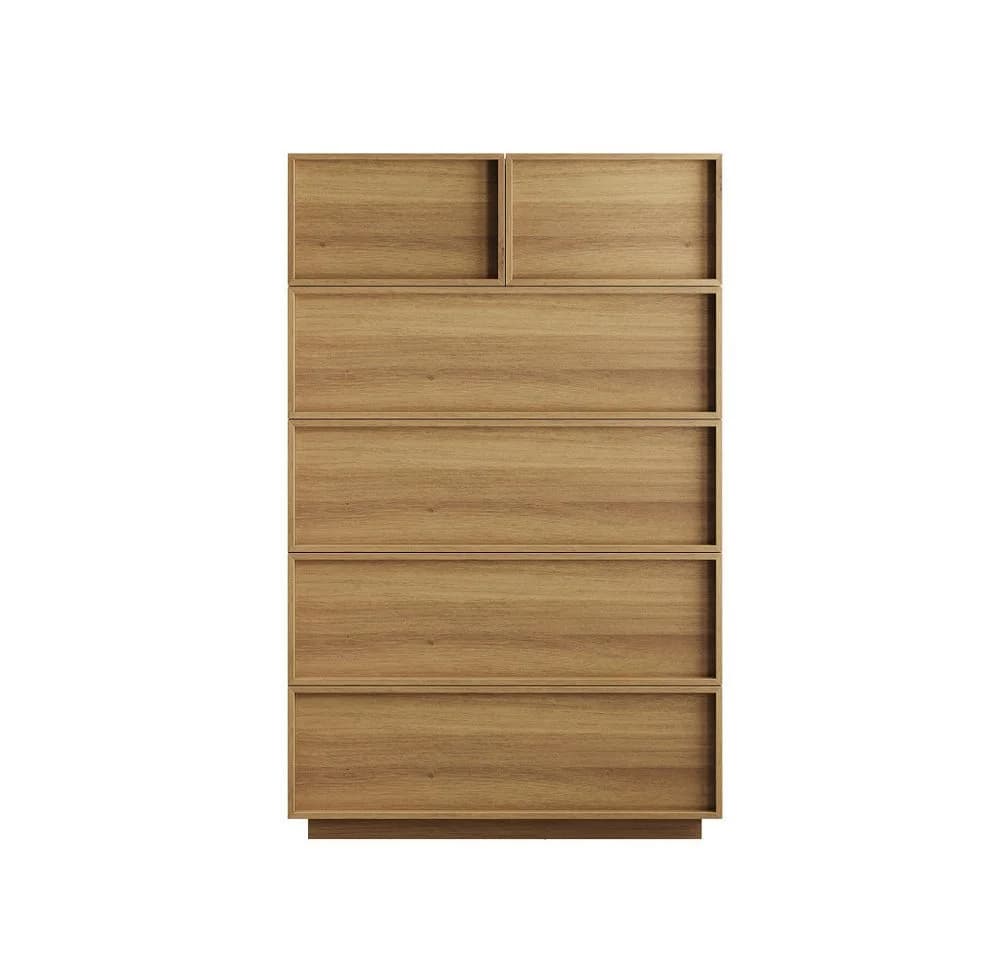 BBWL Kommode 6 Schubladen Eiche Modern Grifflos