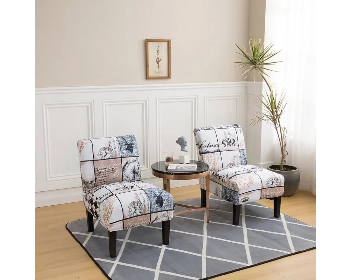 Rosnek Stuhlhusse Stretch Floral Beige Universal
