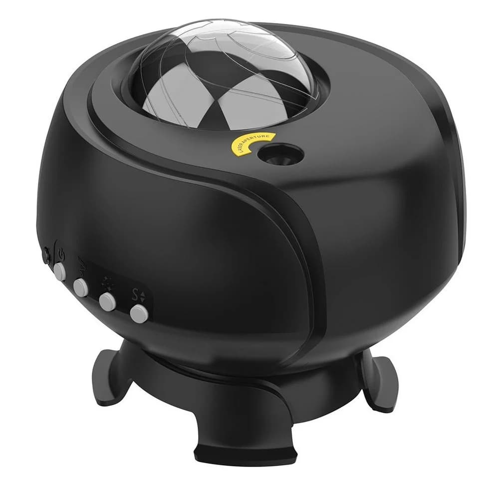 Rosnek LED Sternenhimmel Projektor mit Bluetooth & Timer Schwarz/Weiß