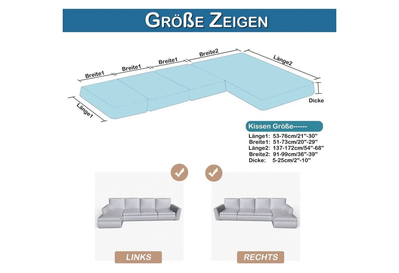 Rosnek Samt Sofahusse Stretch Schonbezug Grau