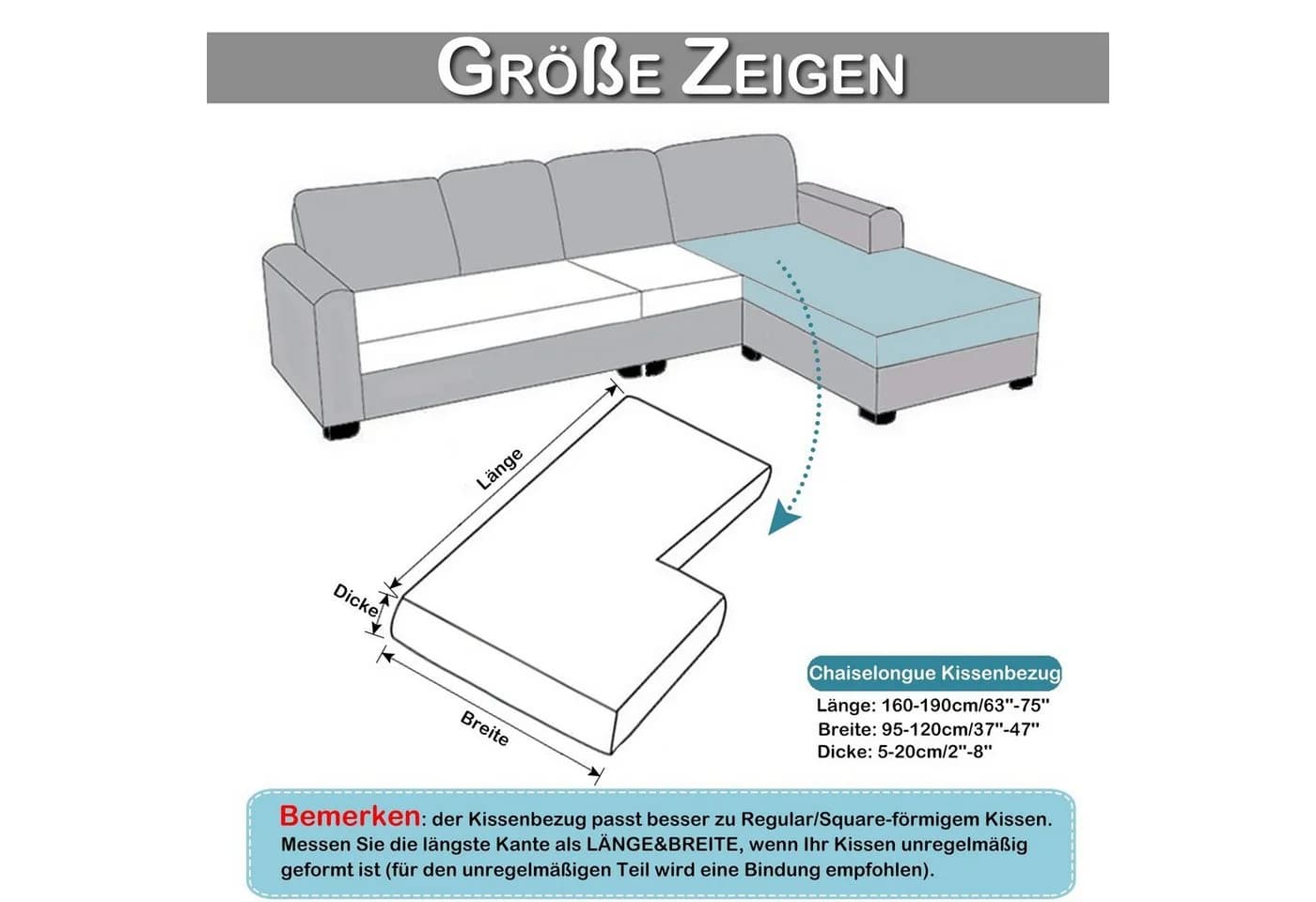 Rosnek Samt Sofahusse Stretch mit elastischer Unterseite