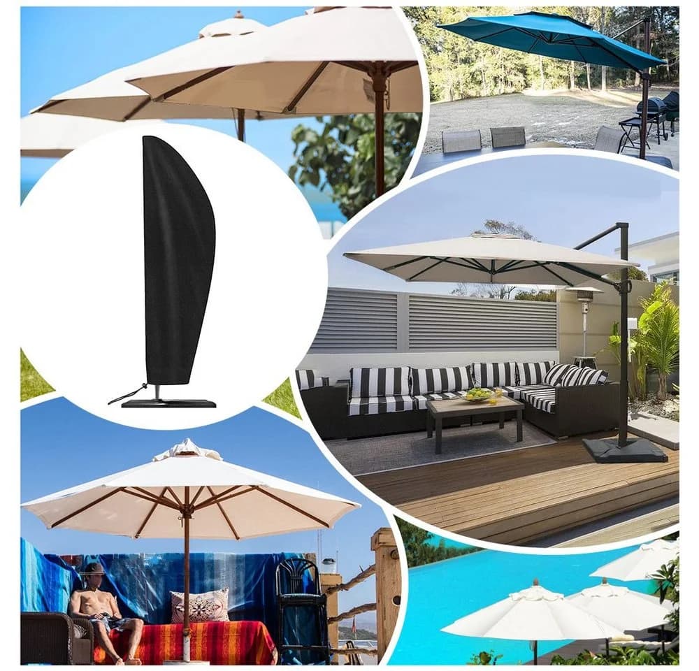 BTTO Sonnenschirmhülle Wasserdicht UV-beständig 210D Oxford