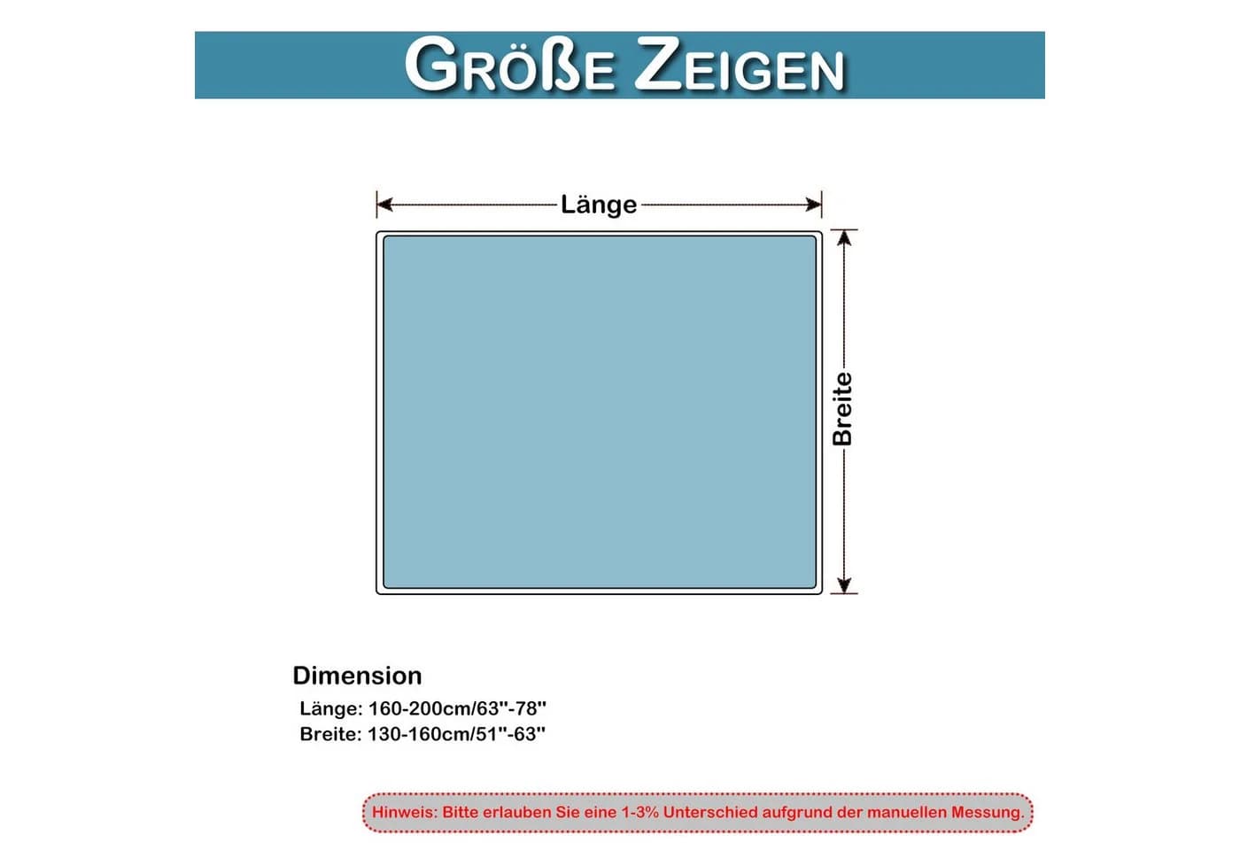 BTTO Shaggy-Decke Polyester-Mischung 160x200 cm