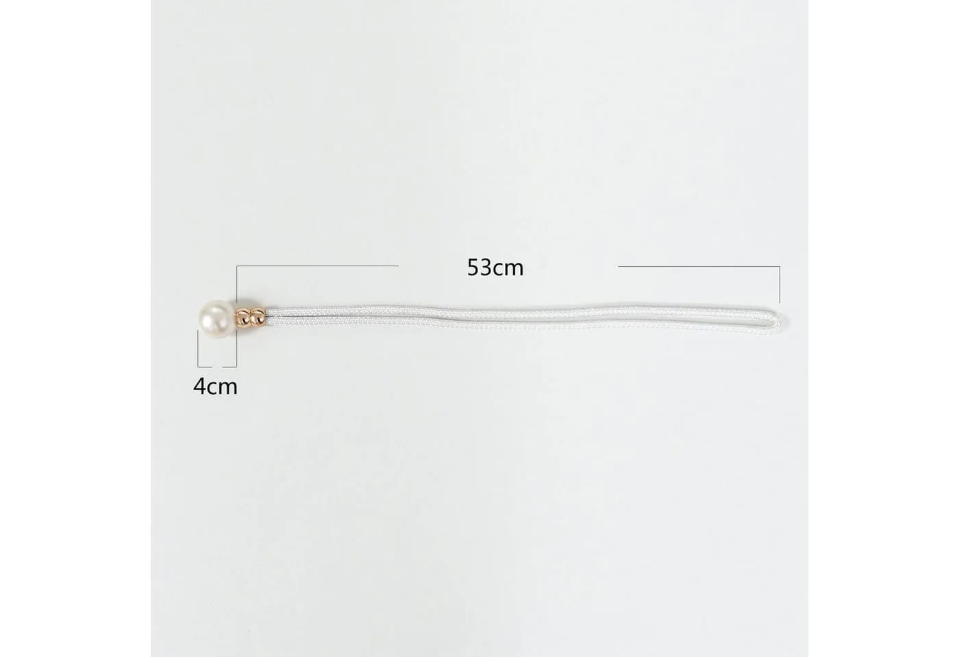 BTTO Raffhalter Vorhangkordel Perlen Weiß 53 cm
