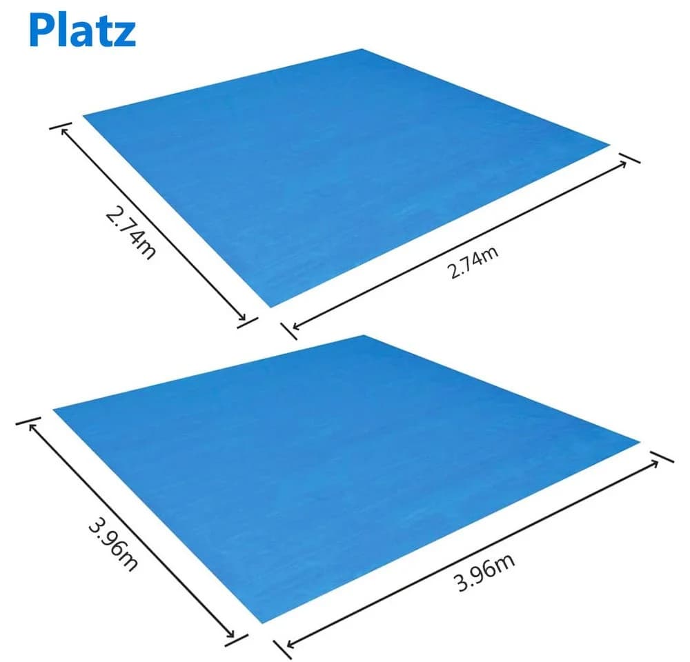 BTTO Pool-Bodenplane Wasserdicht Blau PE-Material