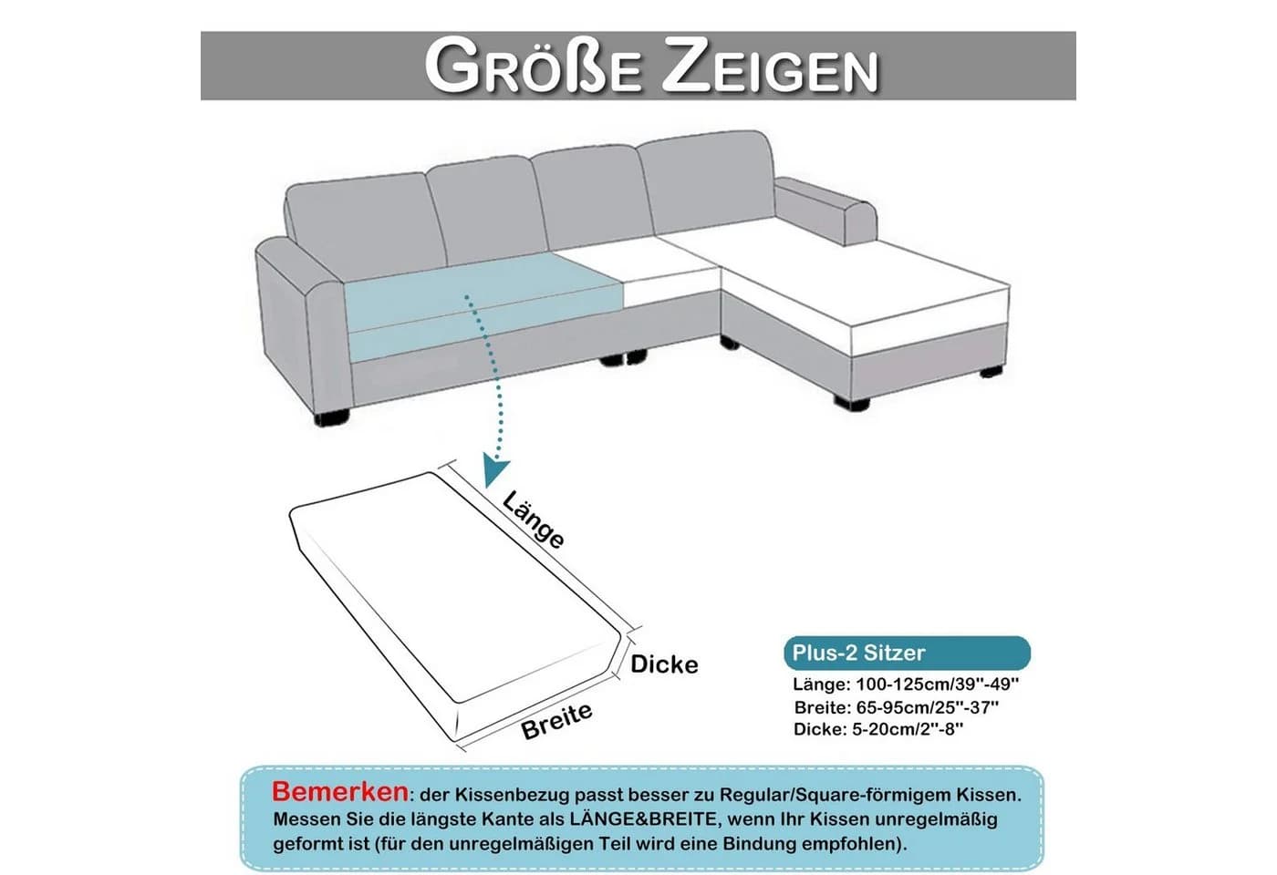 BTTO Sofahusse Stretch Rutschfest Braun Tartan