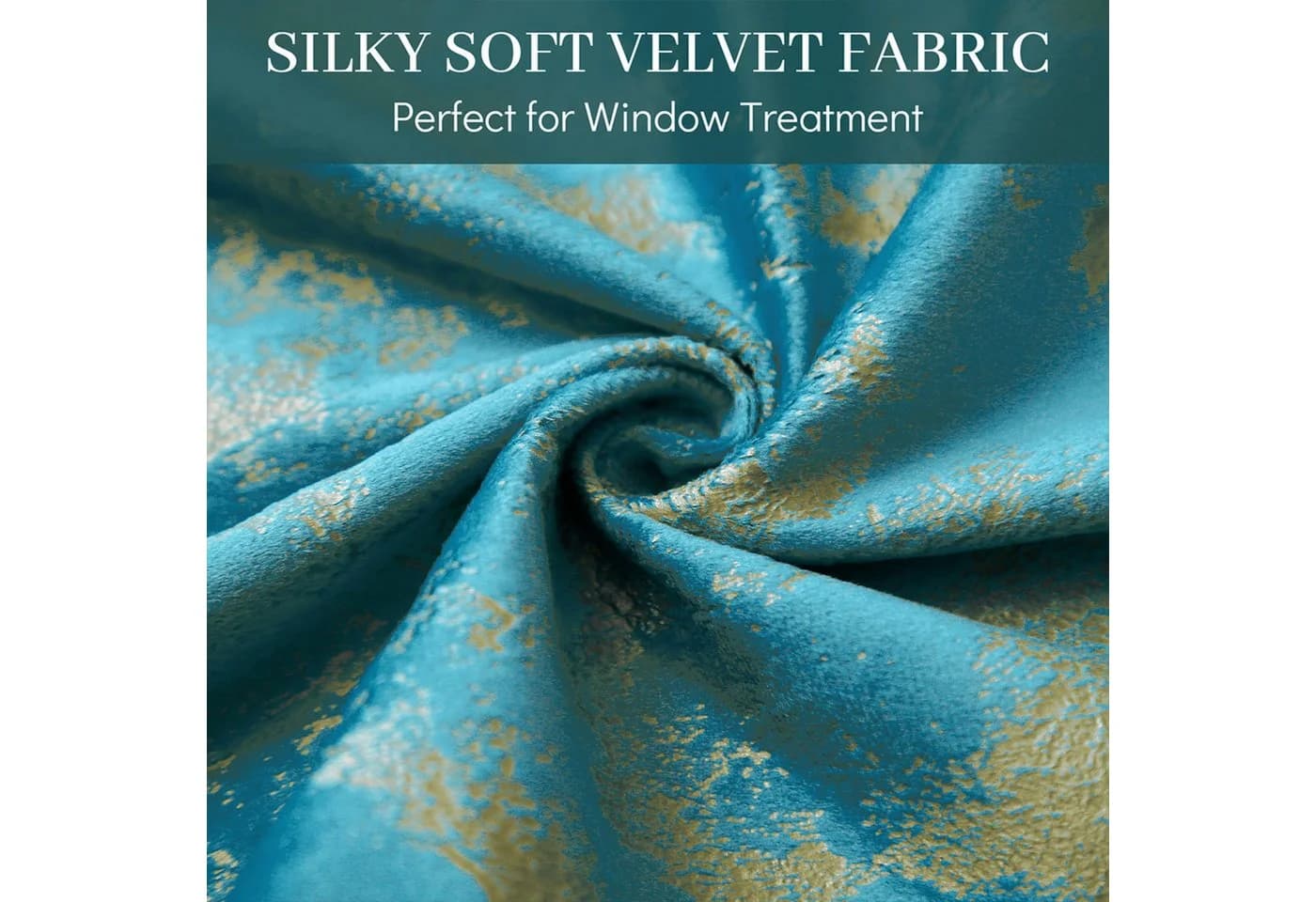 LMaxhome Verdunkelungsvorhang 2er Set Samt Goldmuster Polyester