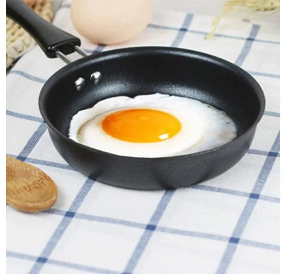 FELIXLEO Mini Eierpfanne 12cm Antihaft Gusseisen