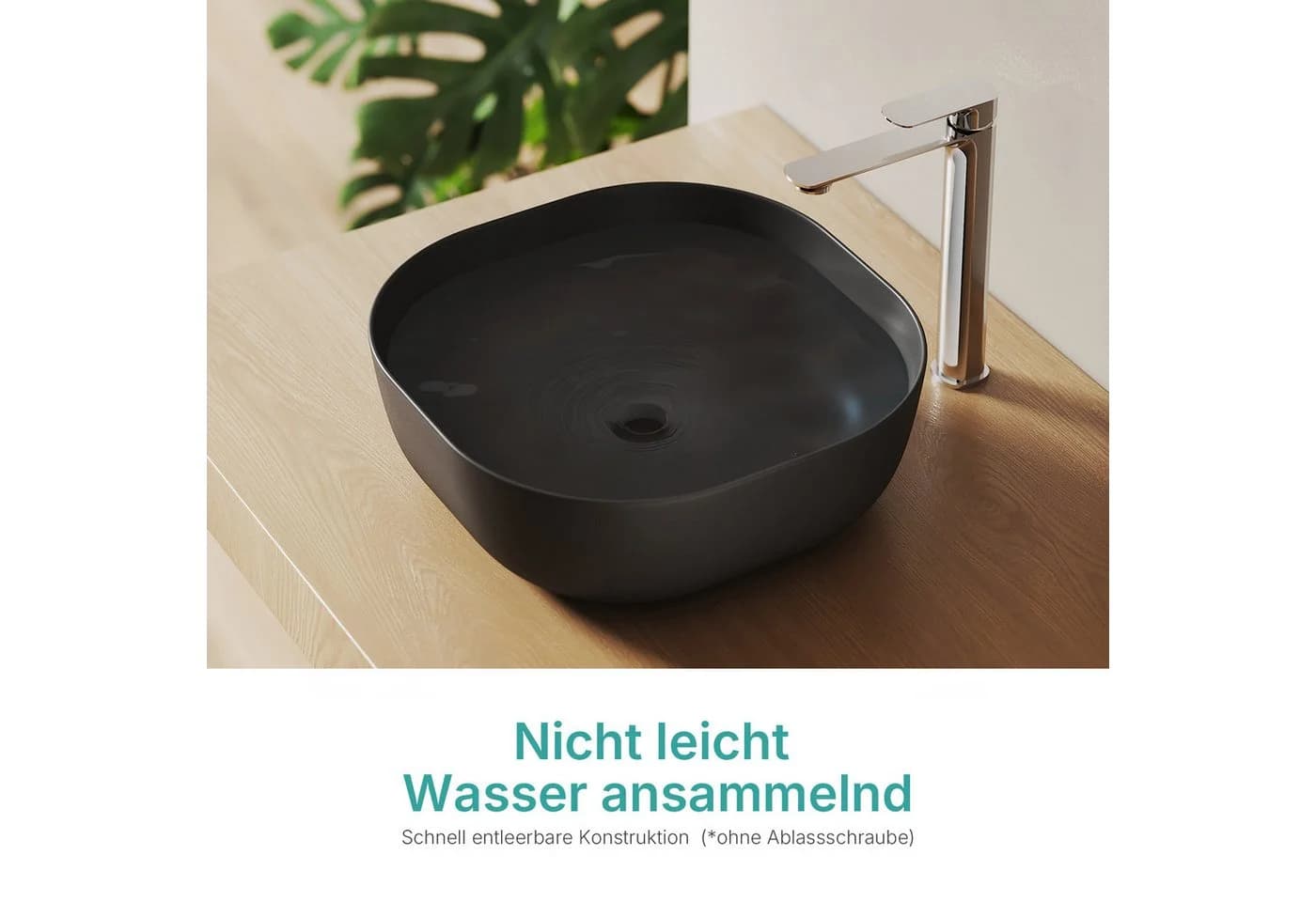 EMKE Aufsatzwaschbecken Keramik 41,5 cm Oval Modern