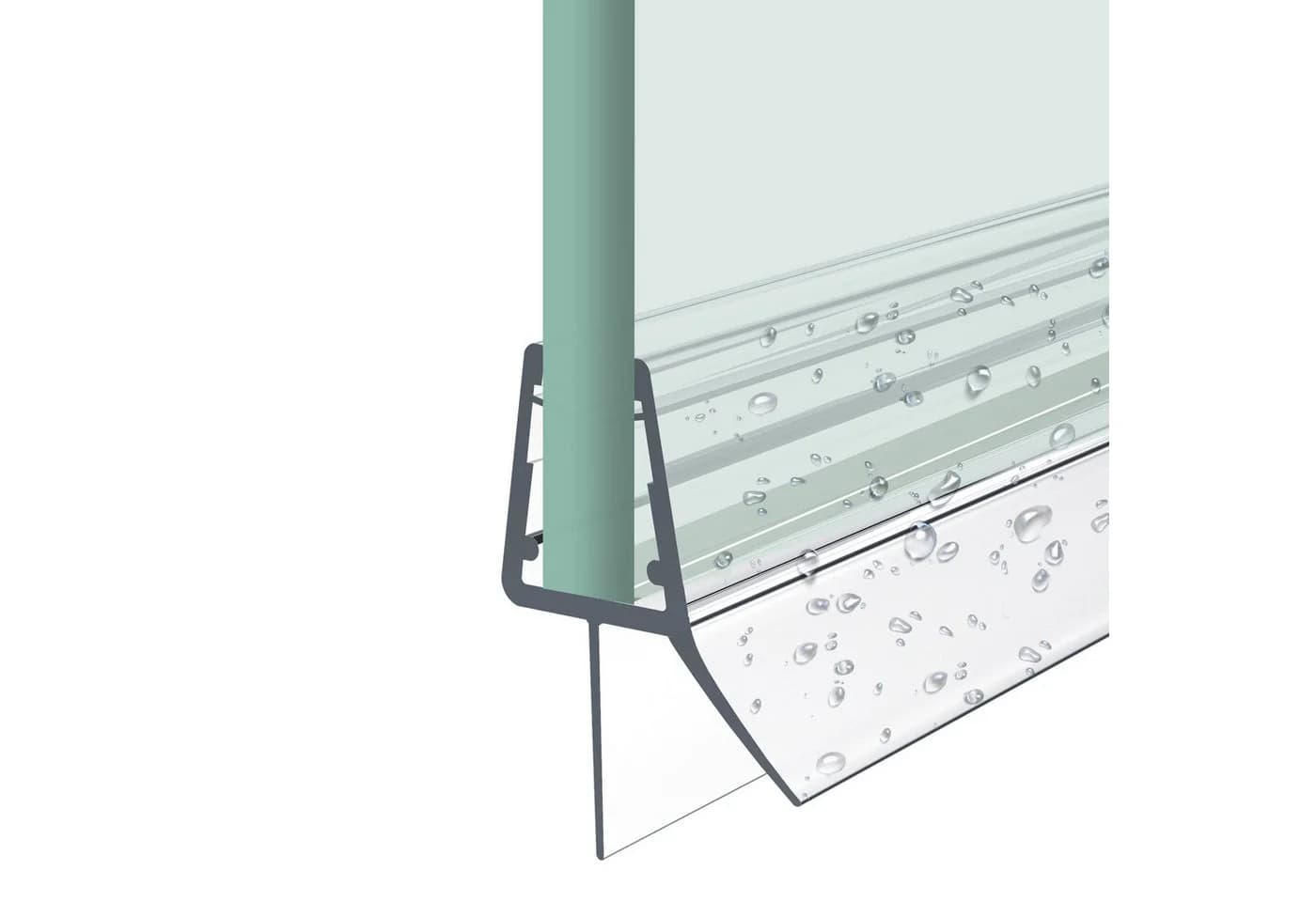 MEYKOERS Duschdichtung Ersatzdichtung 80 cm Transparent PVC