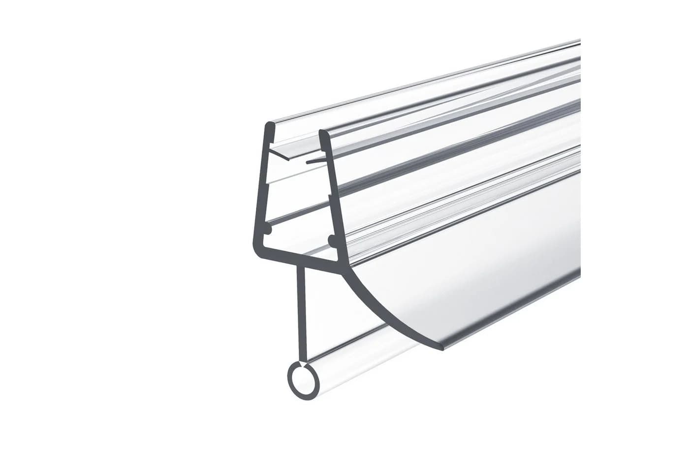 MEYKOERS Duschdichtung Ersatzdichtung Wasserabweiser Duschdichtung für 4-6 mm Glas, L: 80 cm