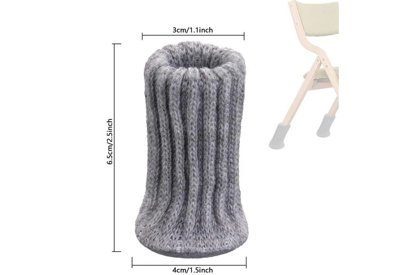 TUWENA Tischbeinsocken 24 Stück Stuhlbeinsocken Möbelsocken Schutz Stuhl