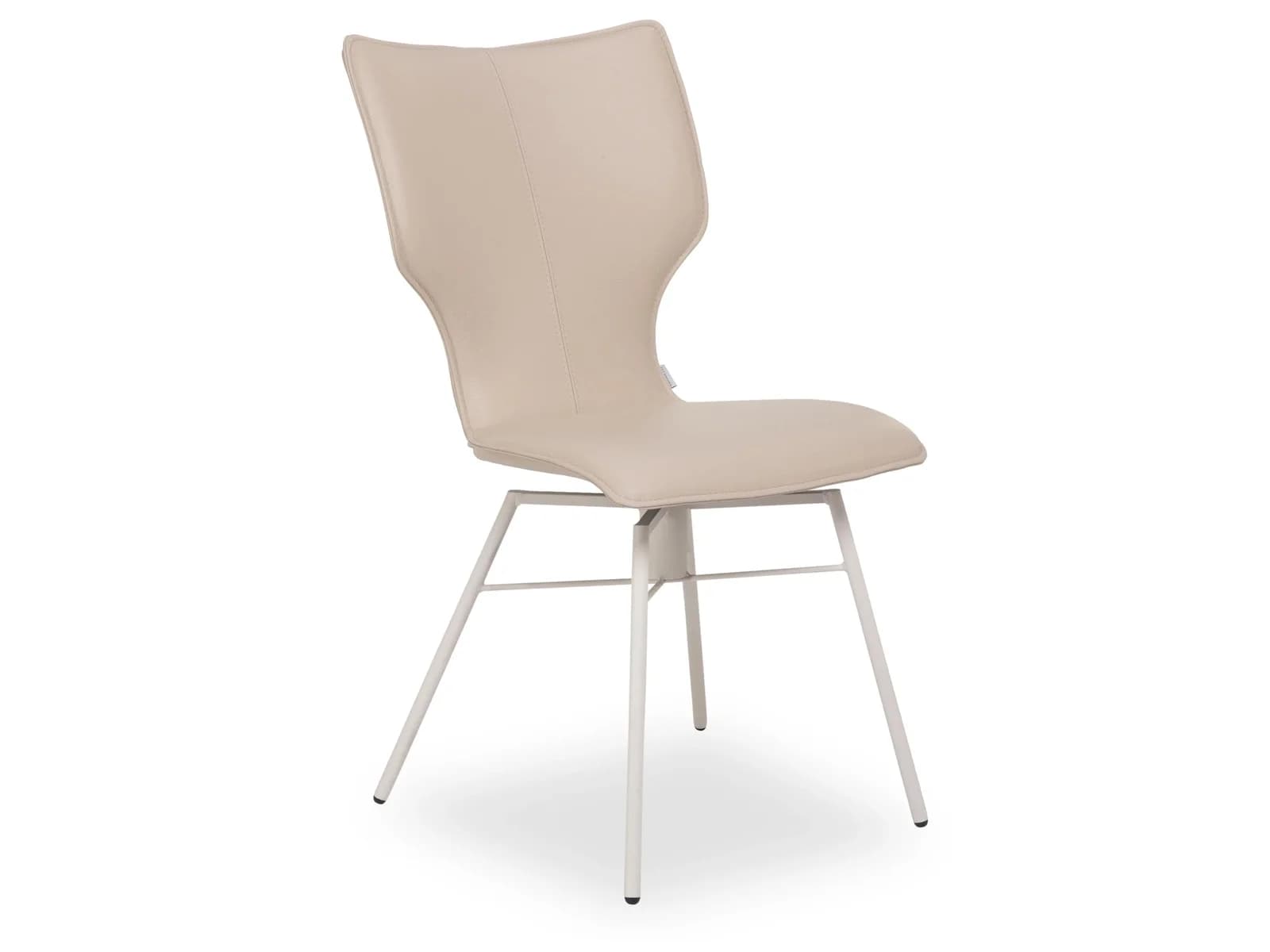 Bert Plantagie Polsterstuhl JONI FOUR Leder Beige
