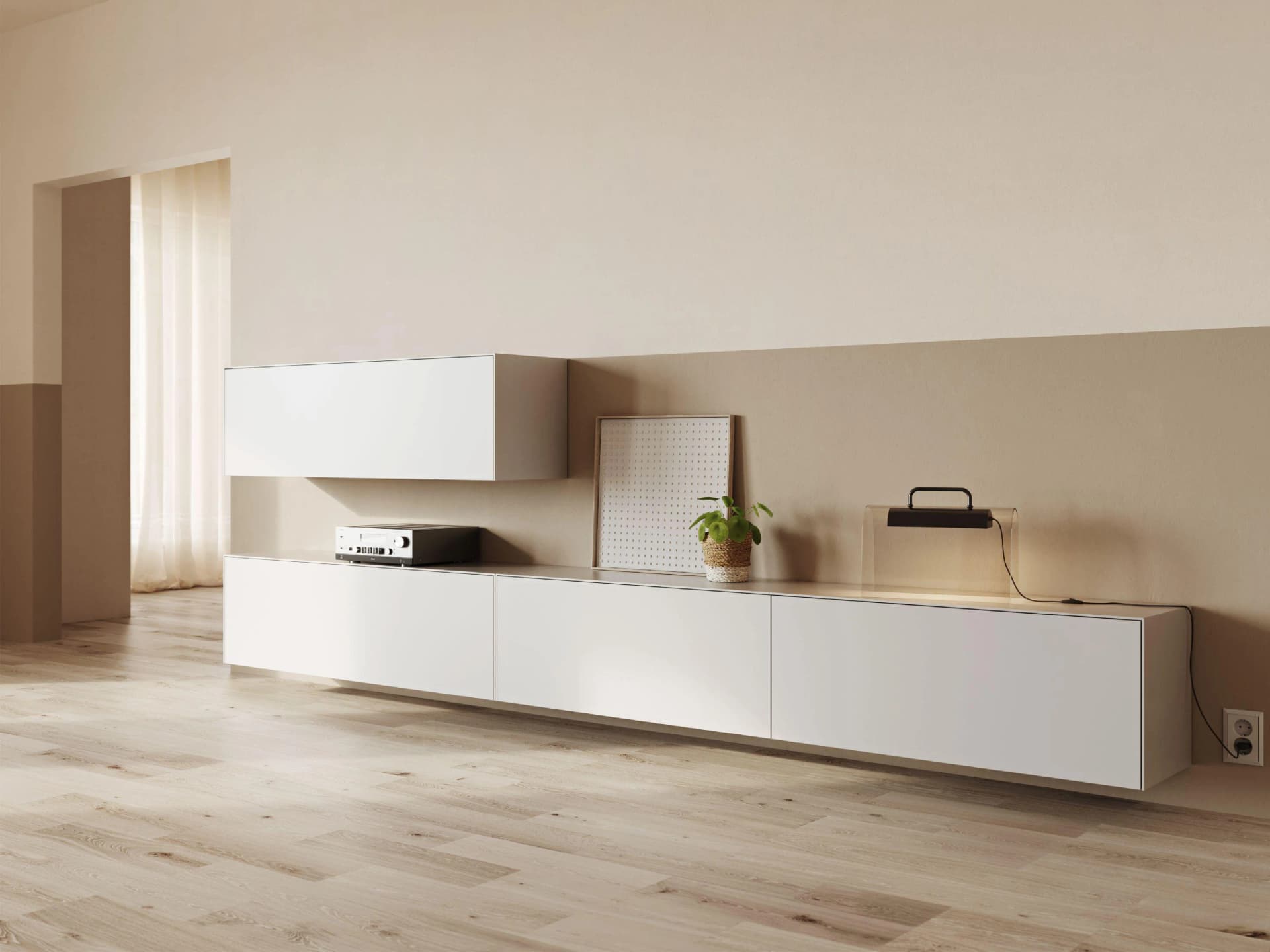PIURE Schrank NEX PUR BOX Weiß Mattlack Modern