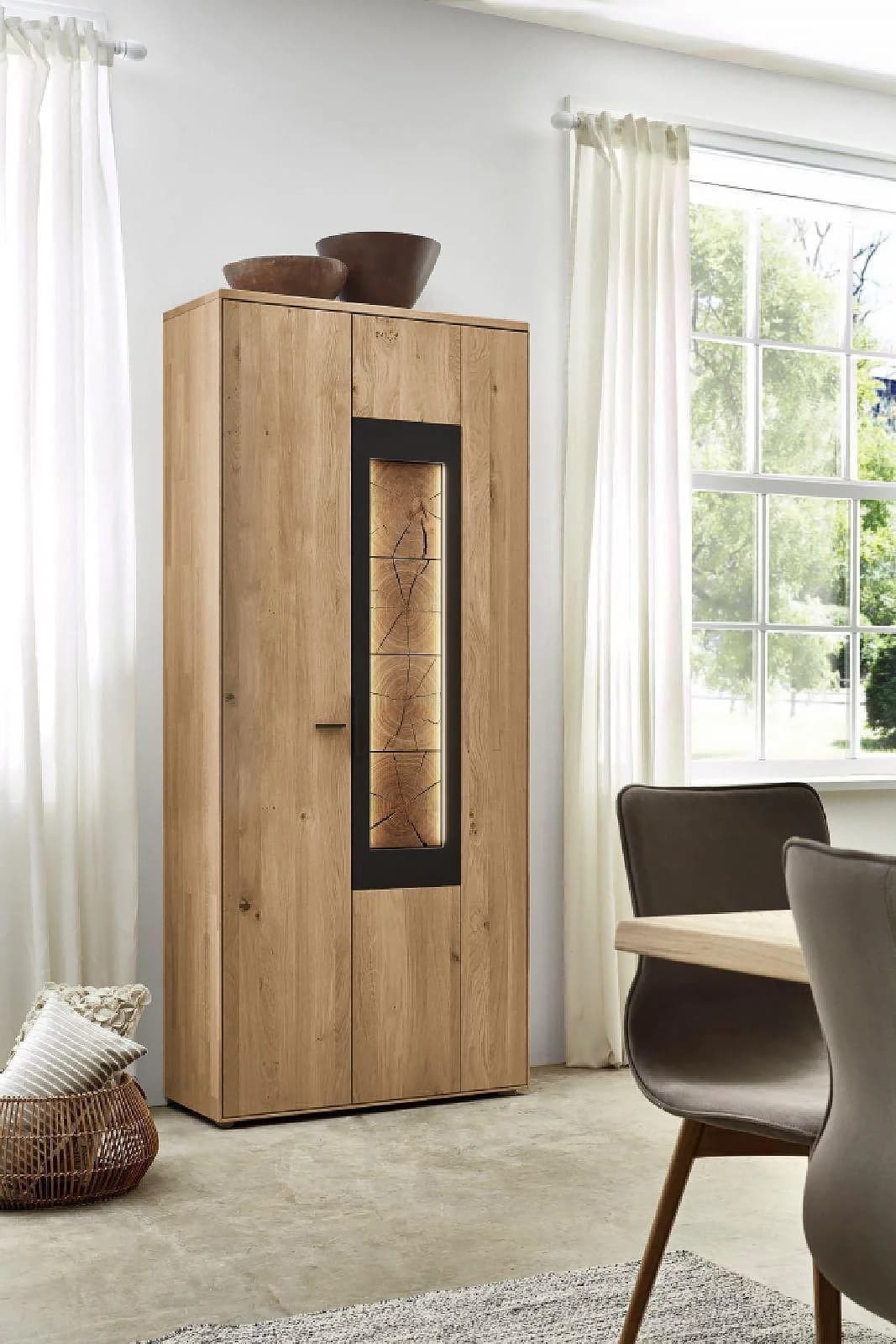 witlake Schrank CORTONA Wildeiche massiv