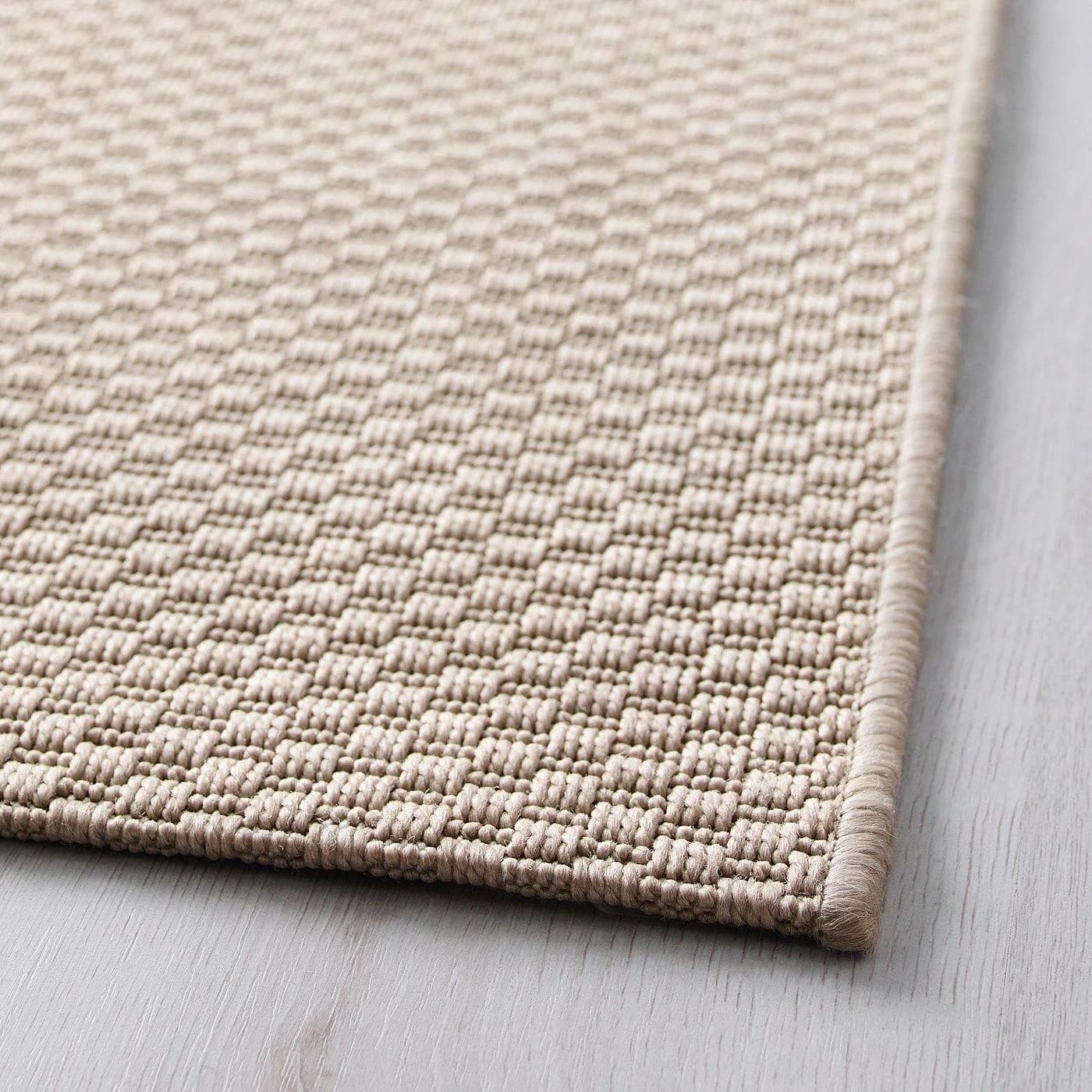 IKEA MORUM Teppich flach gewebt Beige drin/draußen
