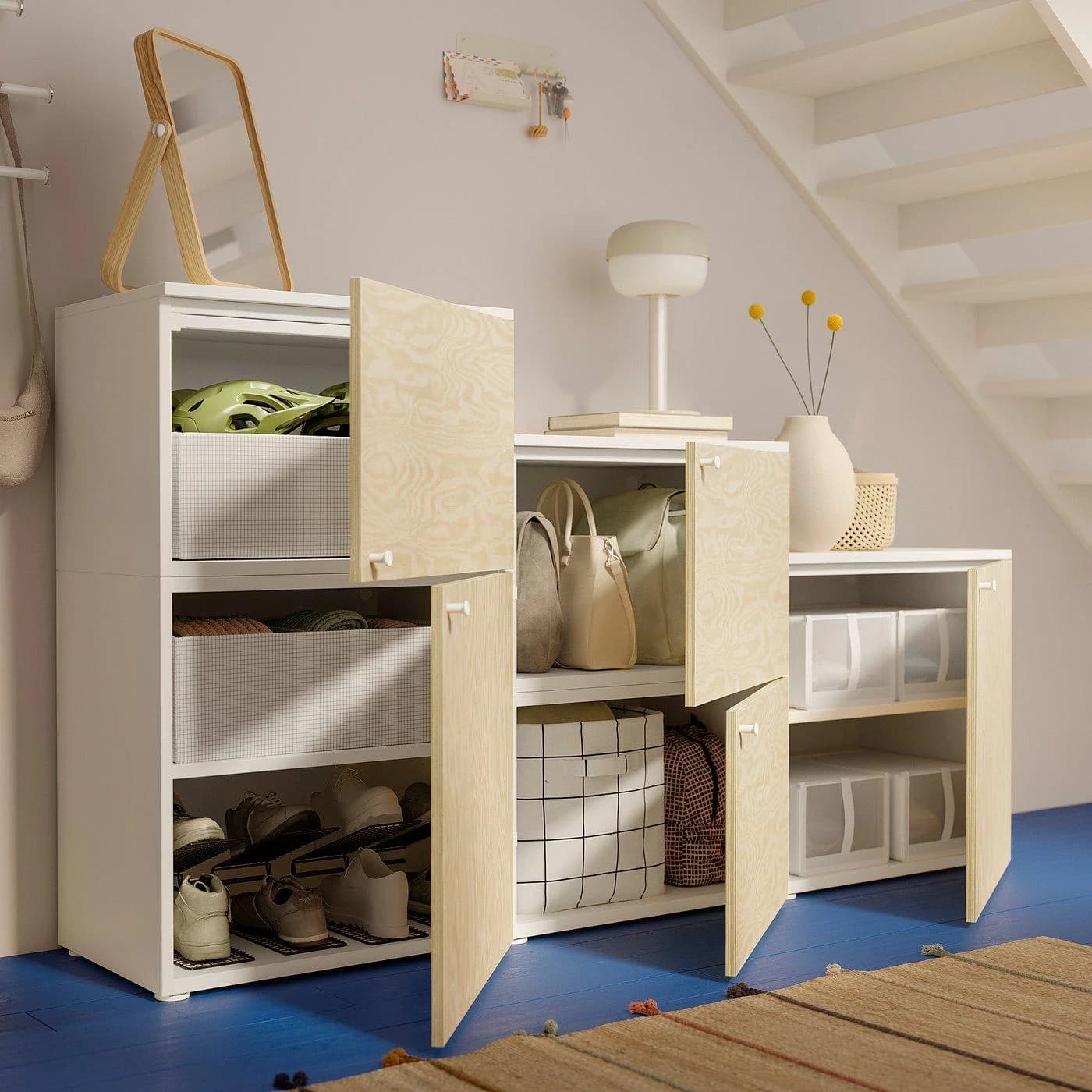 IKEA PLATSA Schrank mit 5 Türen Weiß Kalbaden