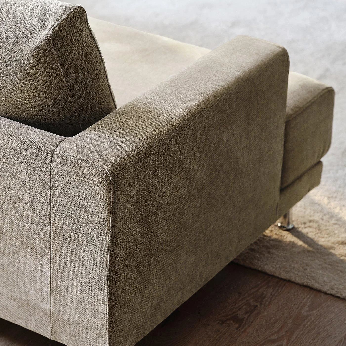 IKEA UPPÅKRA 4,5er-Sitzelement mit Recamiere rechts Braunbeige