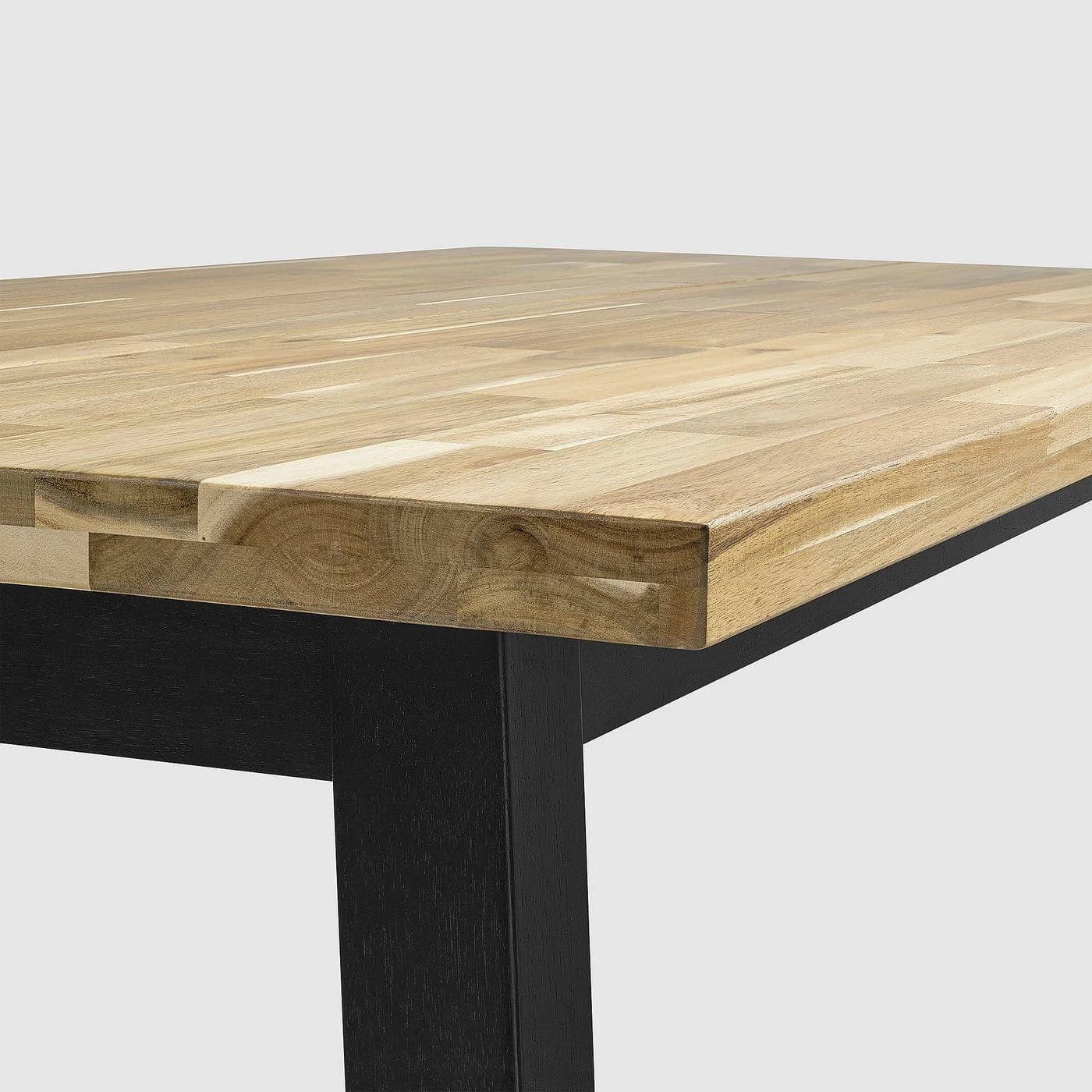 IKEA SKOGSTA Tisch massiv Akazie Braun Schwarz