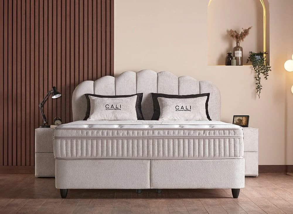 abc bedding Boxspringbett CALI mit Bettkasten und Matratze