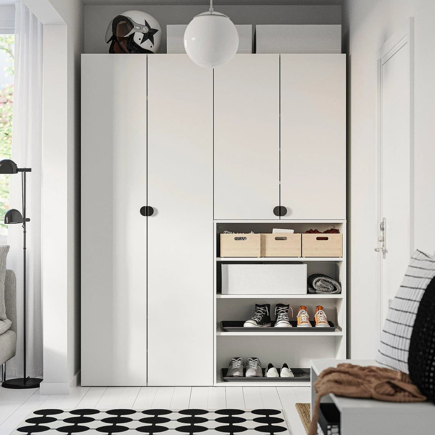 IKEA LASTARE Schrankkombination Weiß