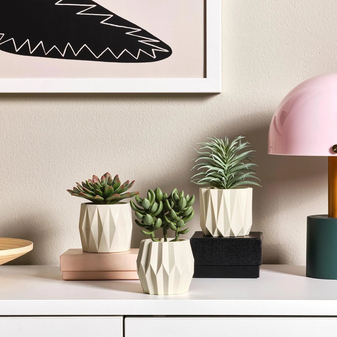 IKEA FEJKA Topfpflanze künstlich 3er-Set Grün