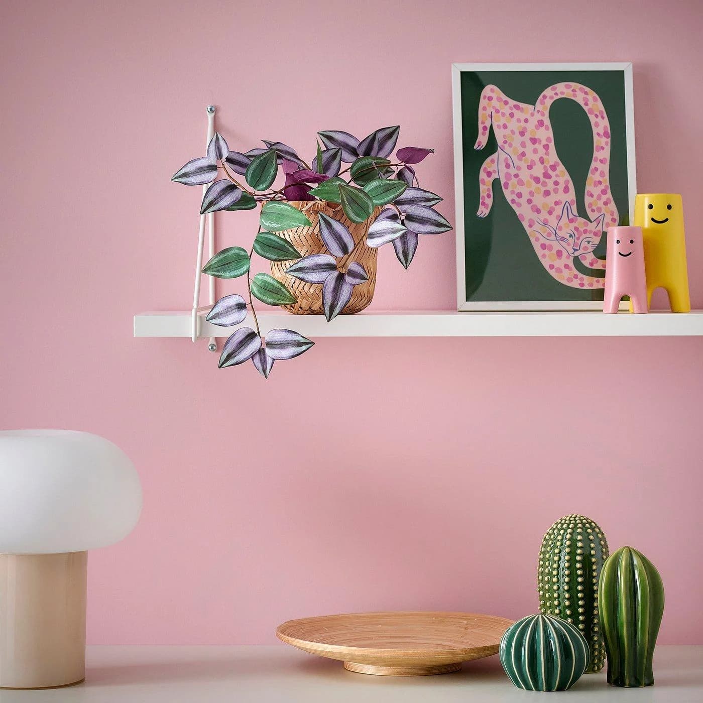IKEA SMÅTÄRNA Topfpflanze künstlich Papier Dreimasterblume