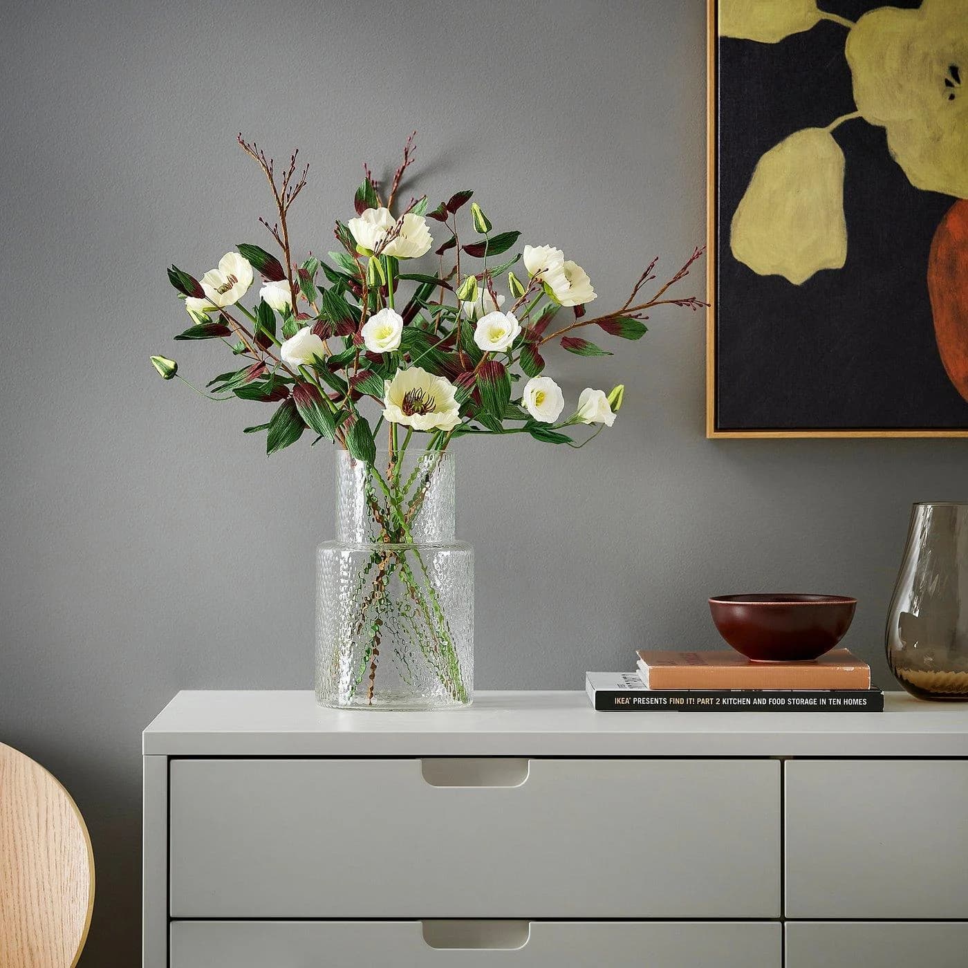 IKEA GULDSPETT Kunstblume Grün Papier Eukalyptus