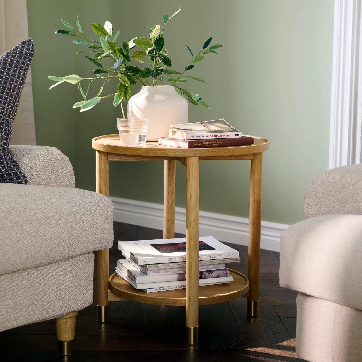 IKEA VALNÄS Beistelltisch Eichenfurnier Beige