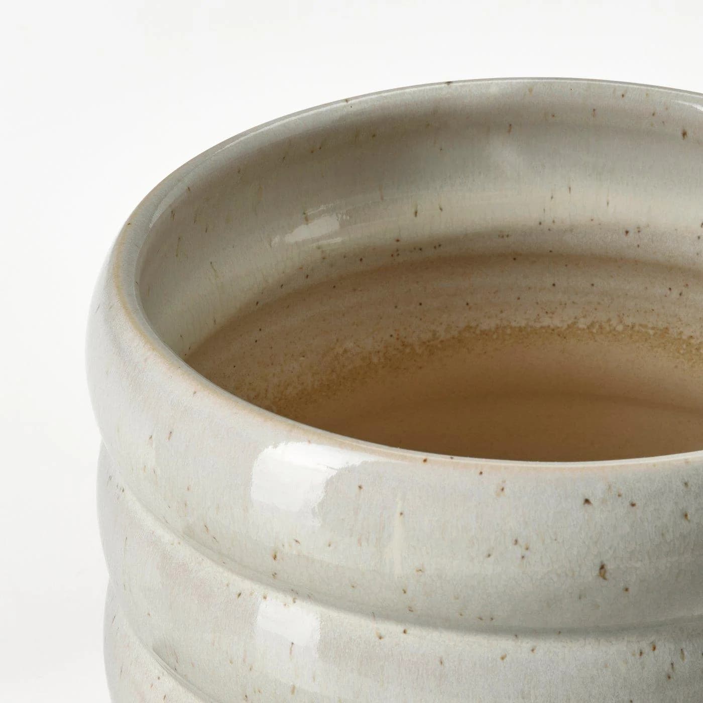 IKEA HASSELBUKETT Übertopf Beige