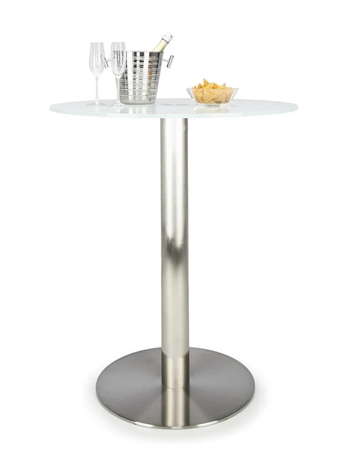 Mondo Tresentisch MONDO TIRAMO Weißglas Edelstahl