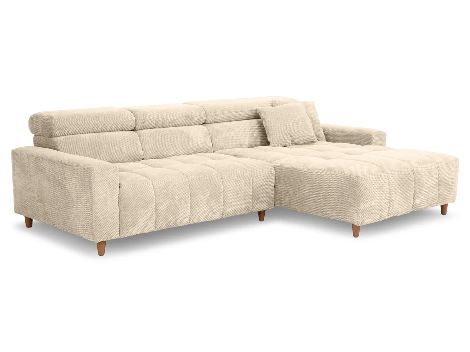 Loft Polsterecke ISODORA Stoff Onega mit Sitztiefenverstellung
