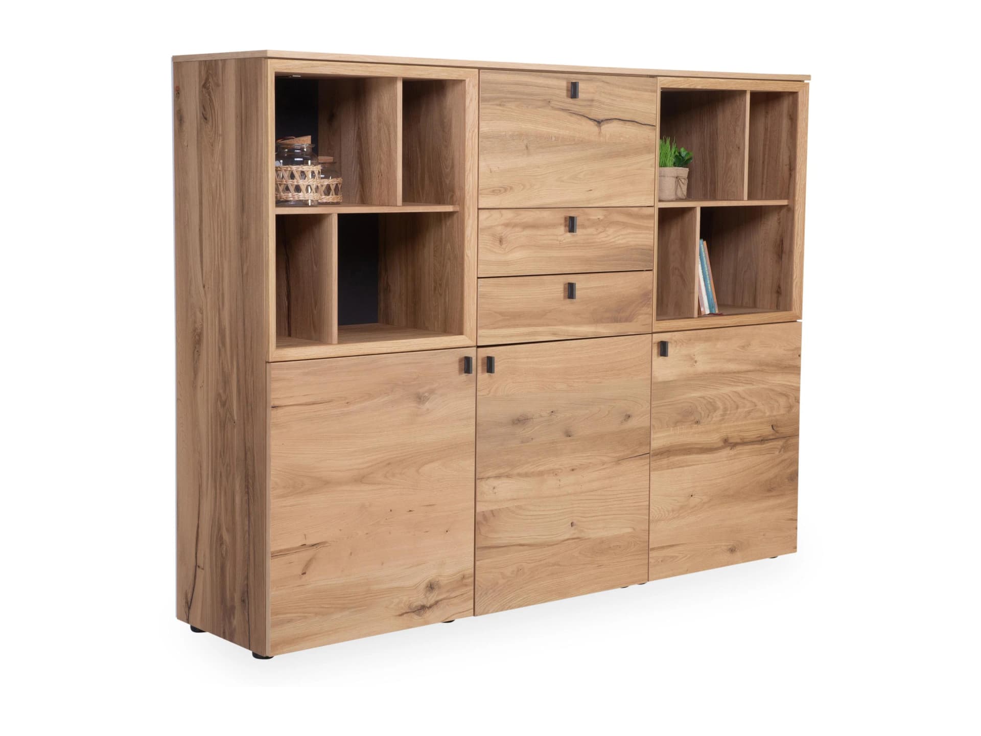 Highboard VENJAKOB ANDIAMO 3.0 Eiche rustico hell anthrazit