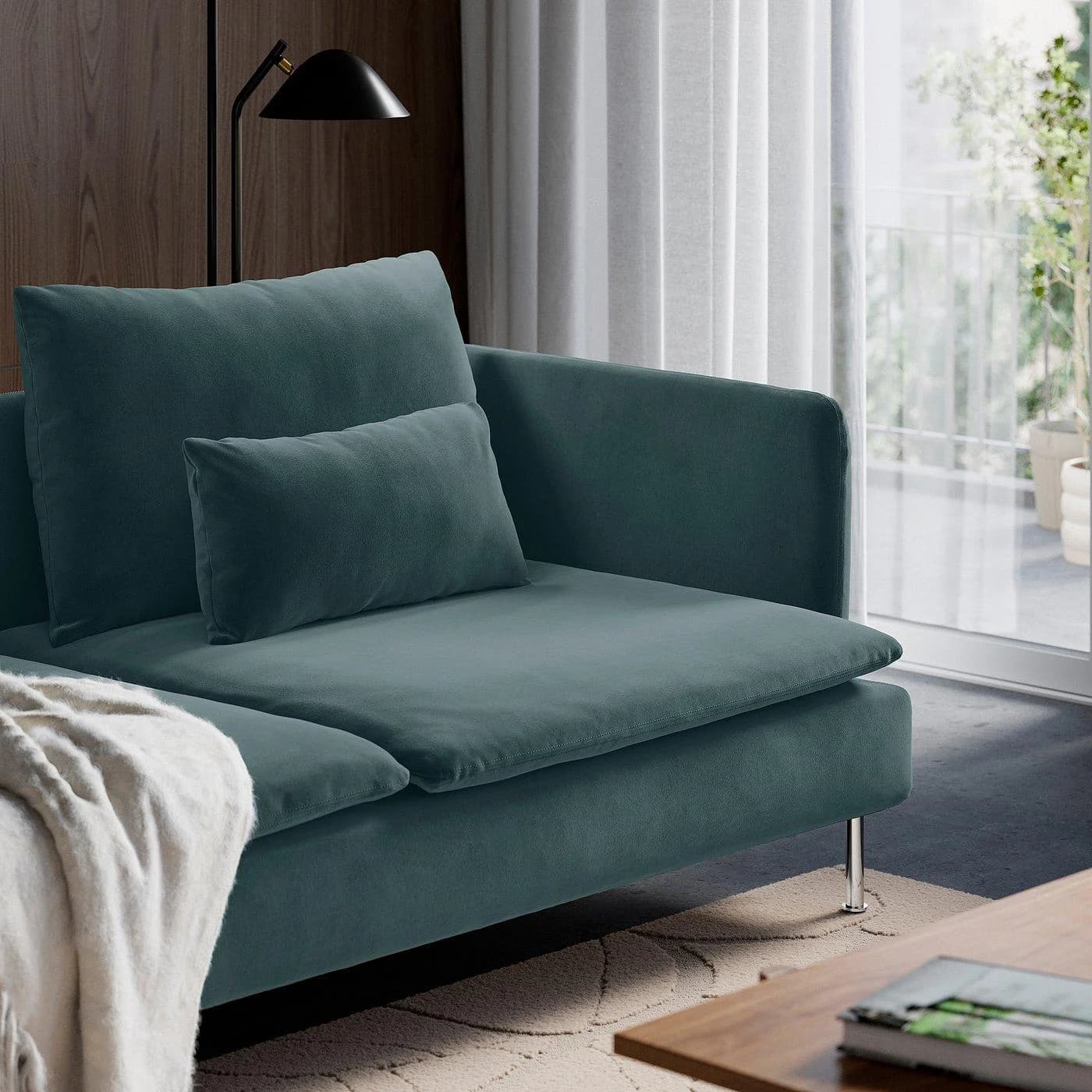 IKEA SÖDERHAMN 4er-Sofa Dunkelblau