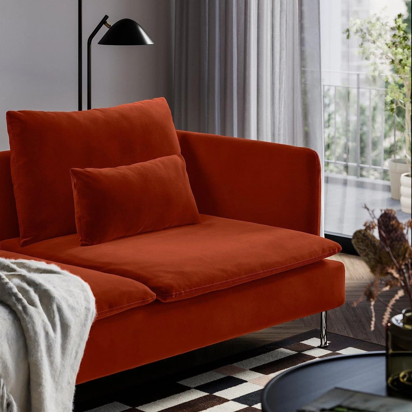 IKEA SÖDERHAMN Sessel Orange
