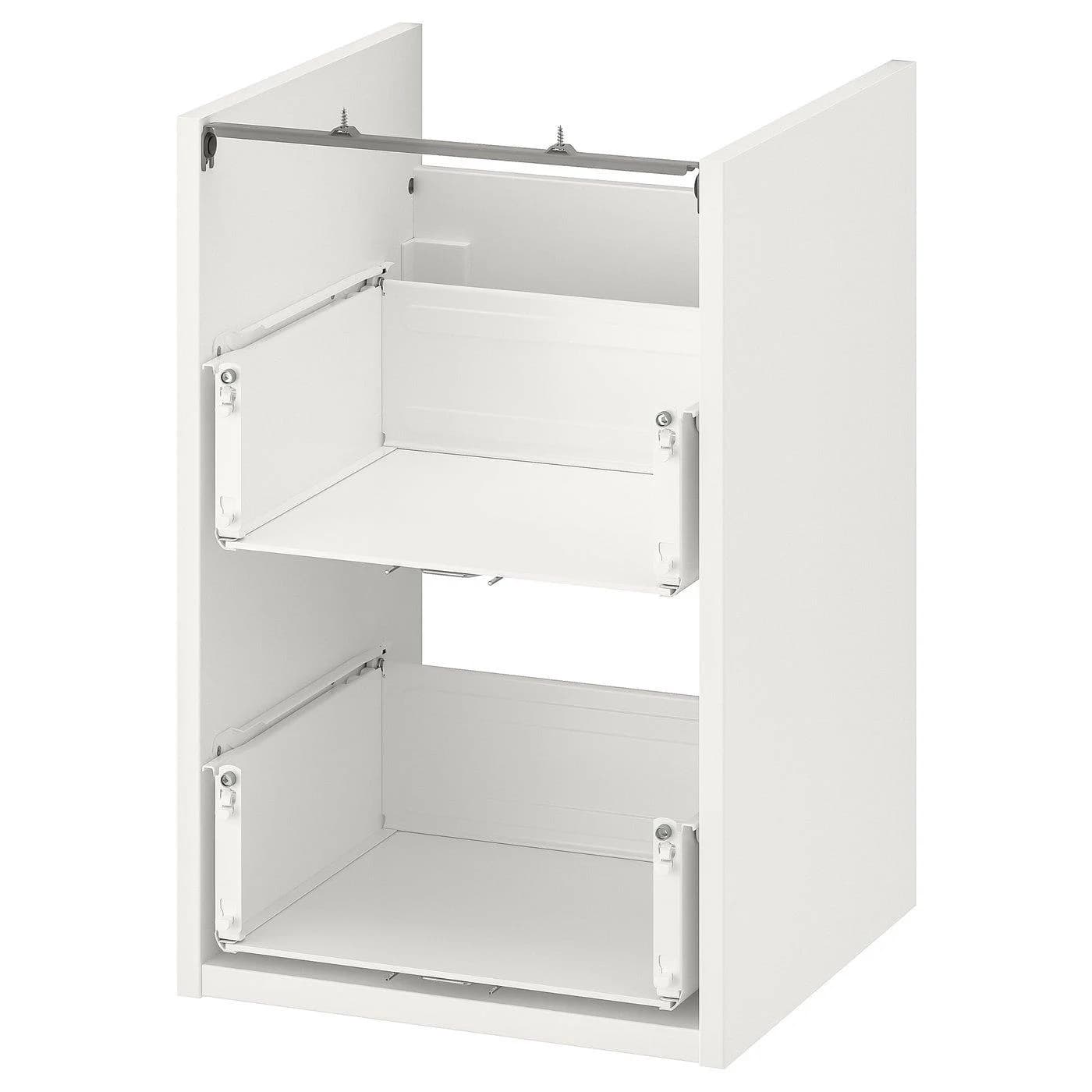 IKEA ENHET Waschbeckenunterschrank mit 2 Schubladen Weiß