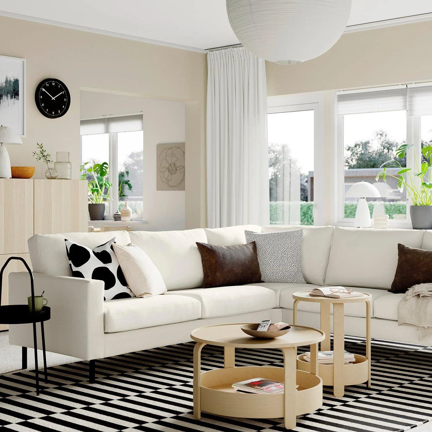 IKEA SALTSJÖBADEN Ecksofa 4-sitzig Dunkelgrau