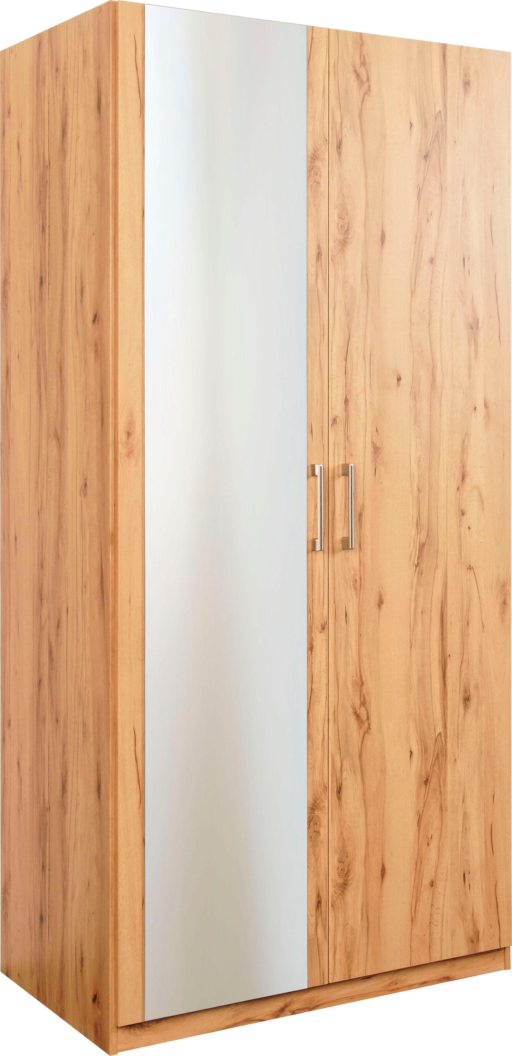 Drehtürenschrank PRIESS Lindau Beige Spiegel Holzwerkstoff