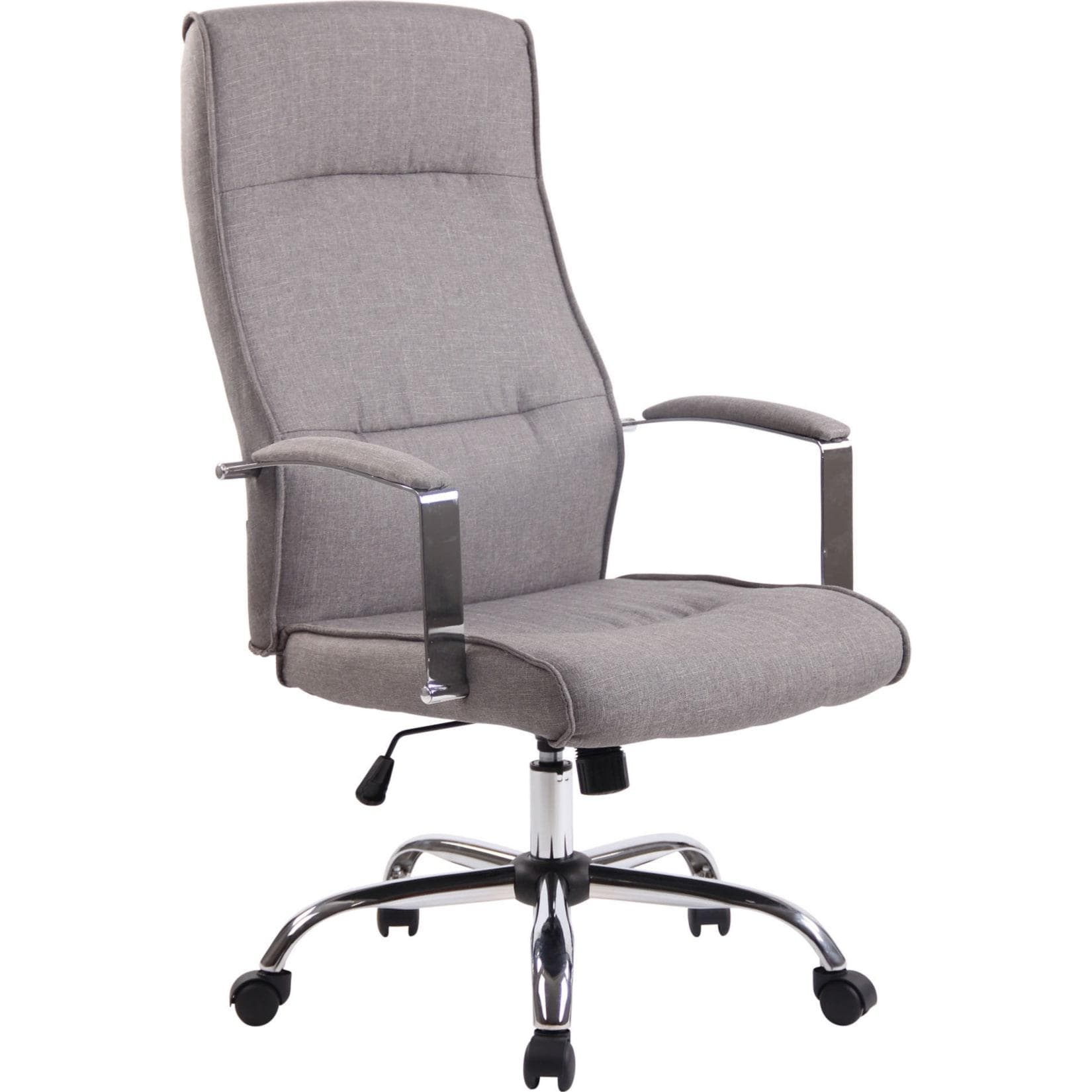 CLP Bürostuhl Portland Höhenverstellbar Ergonomisch Kunstleder oder Stoff